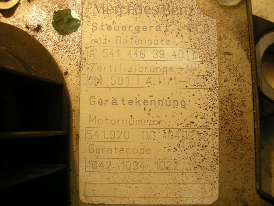 Блок управления двигателем (ECU) Mercedes 5414463940