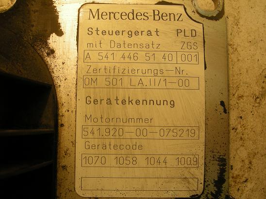 Блок управления двигателем (ECU) Mercedes 5414465140