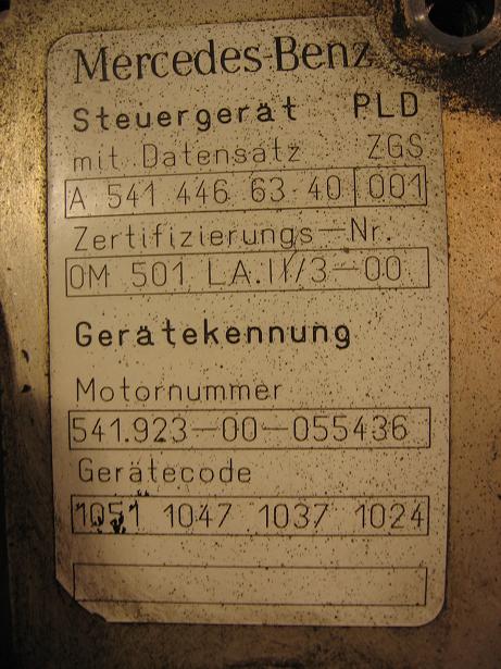 Блок управления двигателем (ECU) Mercedes 5414466340