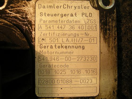 Блок управления двигателем (ECU) Mercedes 5414473640