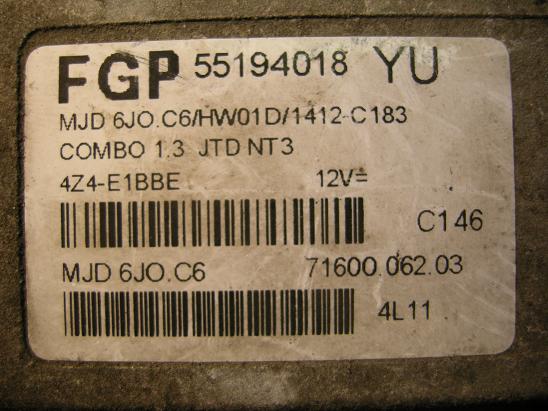Блок управления двигателем OPEL 585194018YU