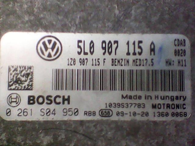 Блок управления двигателем AUDI, VW 5L0907115A