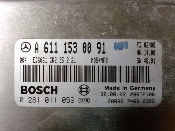 Блок управления двигателем Mercedes 6111530091