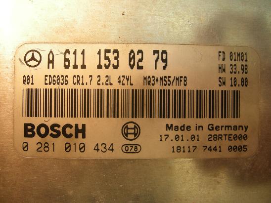 Блок управления двигателем Mercedes 6111530279