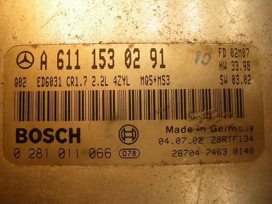 Блок управления двигателем (ECU) Mercedes 6111530291