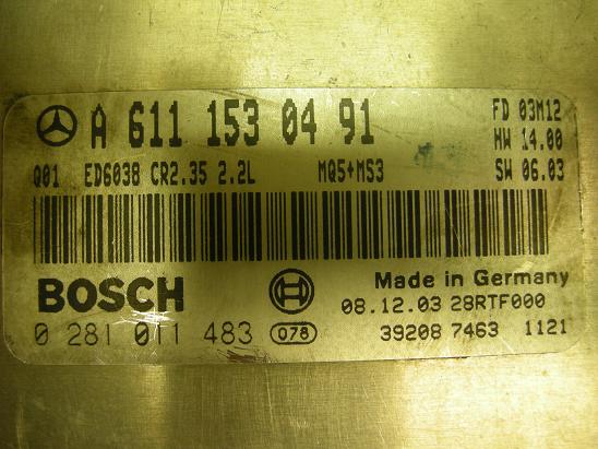 Блок управления двигателем Mercedes 6111530491