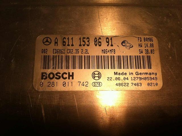 Блок управления двигателем Mercedes 6111530691