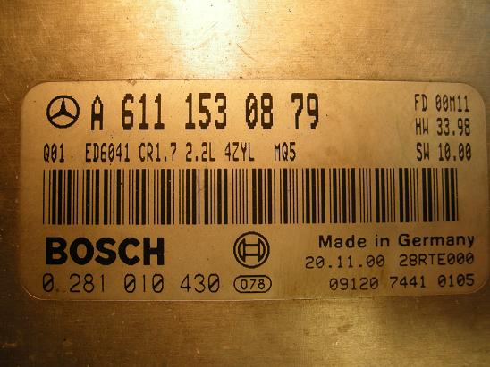 Блок управления двигателем Mercedes 6111530879