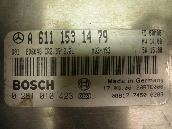 Блок управления двигателем Mercedes 6111531479