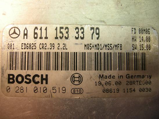 Блок управления двигателем Mercedes 6111533379
