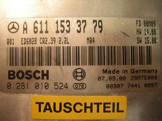 Блок управления двигателем Mercedes 6111533779
