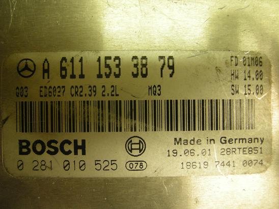 Блок управления двигателем Mercedes 6111533879