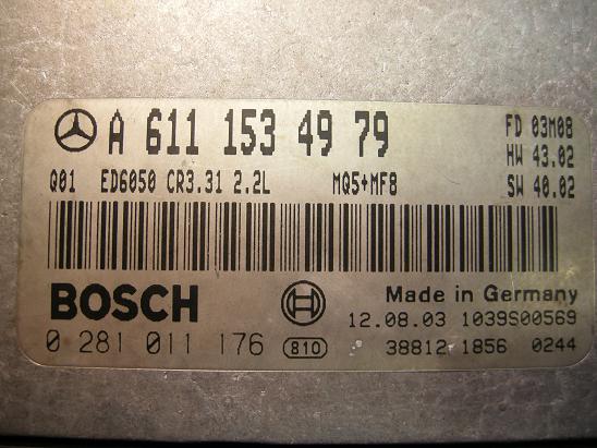 Блок управления двигателем Mercedes 6111534979