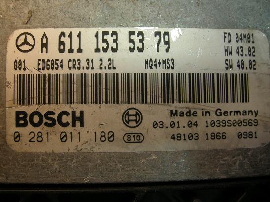 Блок управления двигателем (ECU) Mercedes 6111535379