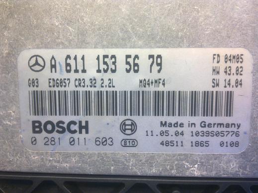 Блок управления двигателем Mercedes 6111535679
