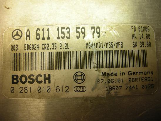 Блок управления двигателем Mercedes 6111535979