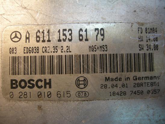 Блок управления двигателем (ECU) Mercedes 6111536179