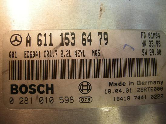 Блок управления двигателем Mercedes 6111536479