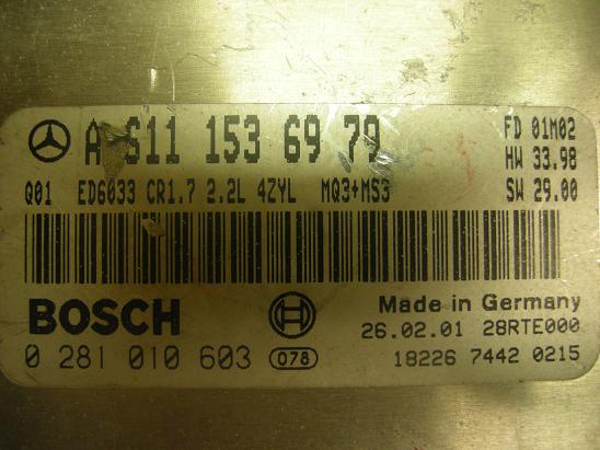 Блок управления двигателем Mercedes 6111536979