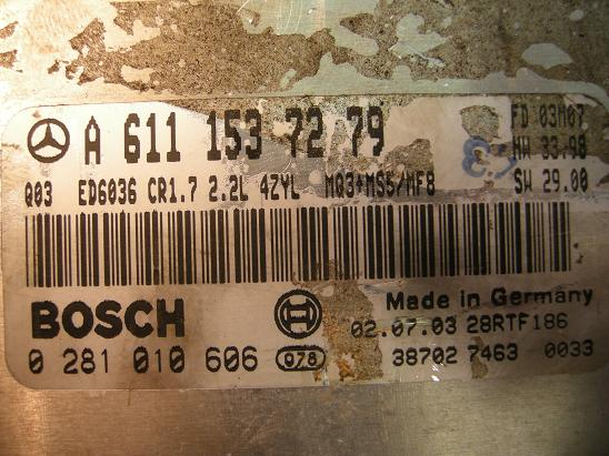 Блок управления двигателем Mercedes 6111537279