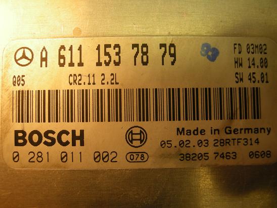 Блок управления двигателем Mercedes 6111537879