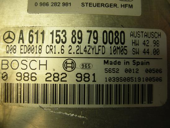 Блок управления двигателем Mercedes 6111538979