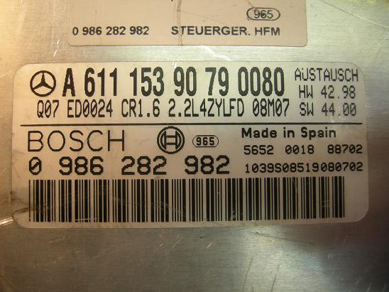 Блок управления двигателем (ECU)Mercedes 6111539079
