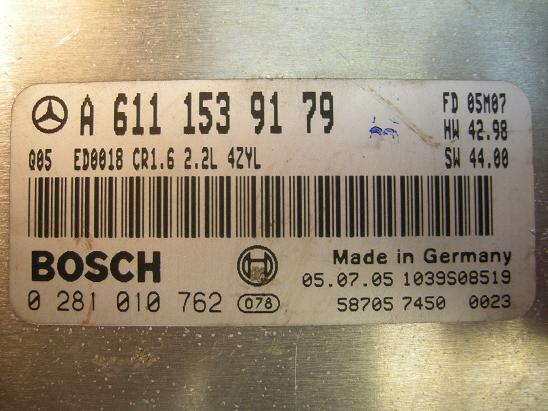Блок управления двигателем Mercedes 6111539179