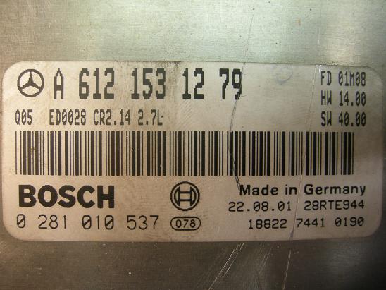 Блок управления двигателем Mercedes 6121531279