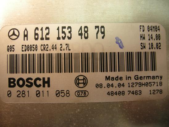 Блок управления двигателем Mercedes 6121534879