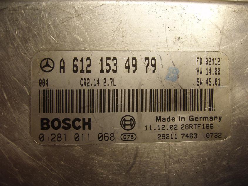 Блок управления двигателем Mercedes 6121534979