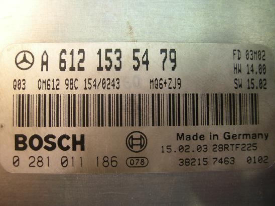 Блок управления двигателем Mercedes 6121535479