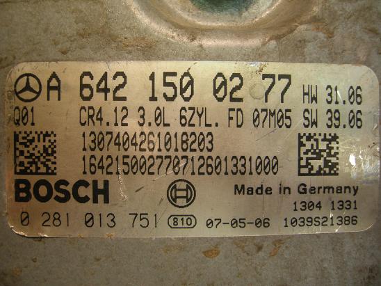 Блок управления двигателем Mercedes 6421500277