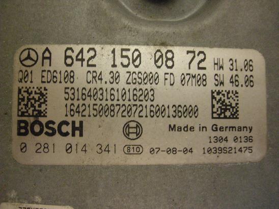 Блок управления двигателем Mercedes 6421500872