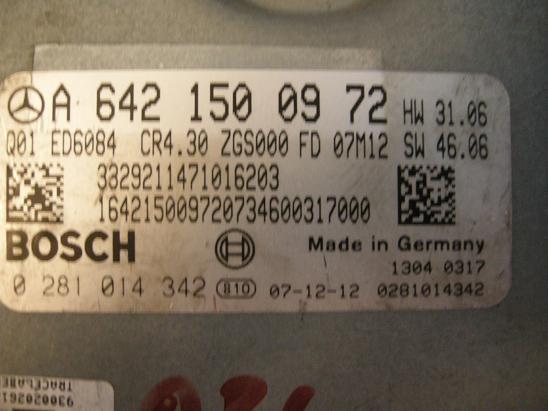 Блок управления двигателем Mercedes 6421500972