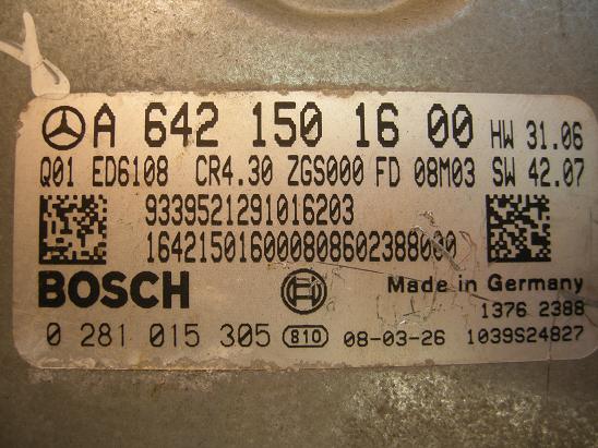Блок управления двигателем Mercedes 6421501600