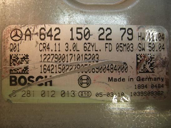 Блок управления двигателем Mercedes 6421502279