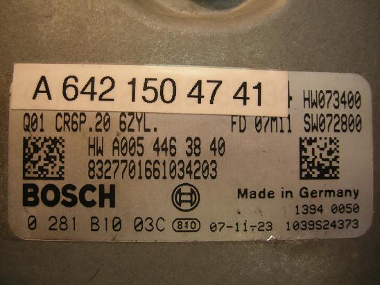 Блок управления двигателем Mercedes 6421504741