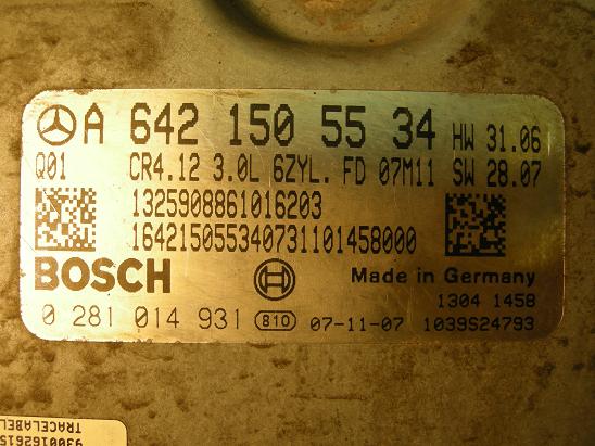 Блок управления двигателем Mercedes 6421505534