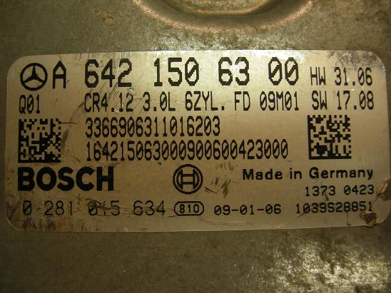 Блок управления двигателем Mercedes 6421506300