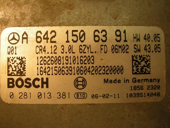 Блок управления двигателем Mercedes 6421506391