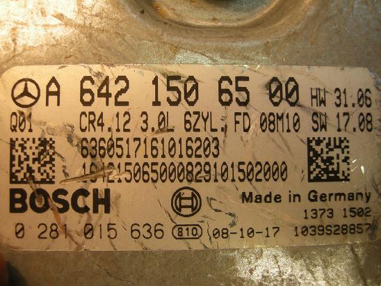 Блок управления двигателем Mercedes 6421506500