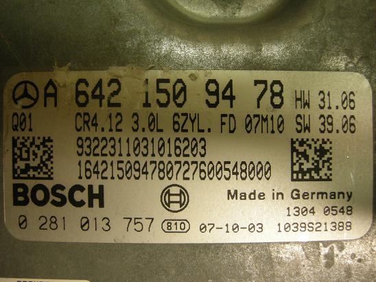 Блок управления двигателем Mercedes 6421509478