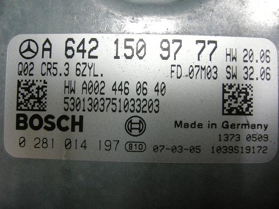 Блок управления двигателем Mercedes 6421509777