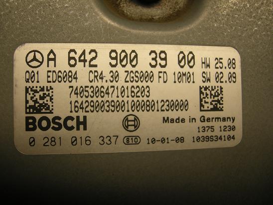Блок управления двигателем (ECU)Mercedes 6429003900
