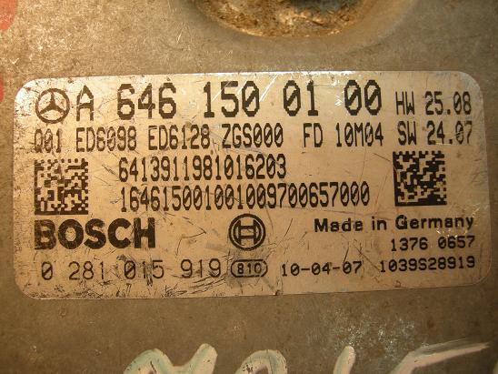 Блок управления двигателем Mercedes 6461500100
