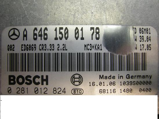 Блок управления двигателем Mercedes 6461500178