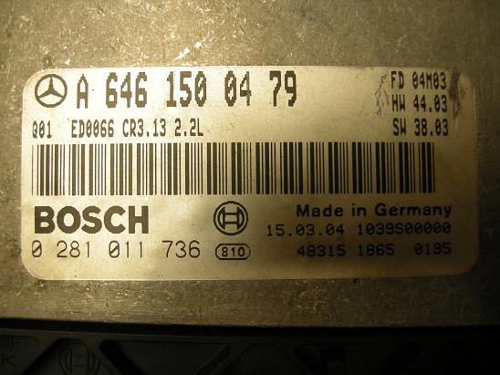 Блок управления двигателем (ECU) Mercedes 6461500479