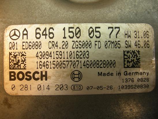 Блок управления двигателем (ECU) Mercedes 6461500577
