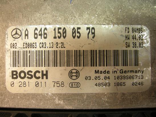 Блок управления двигателем Mercedes 6461500579